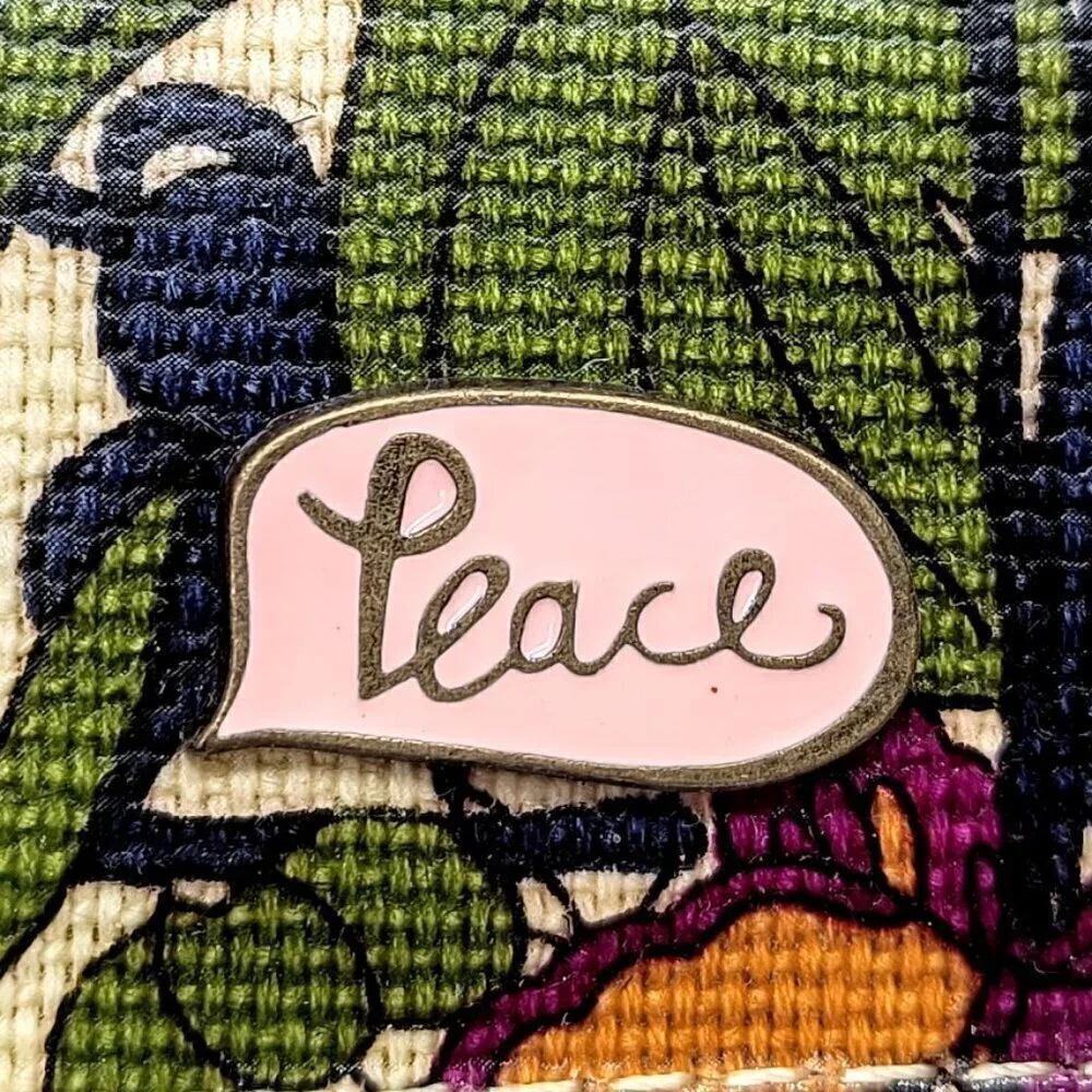 Sakroots Peace Multicolor Coated Canvas Trifold Wallet